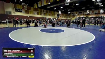 108 lbs Round 2 - Cain Lopez, Peterson Grappler?s vs Santiago Guillent, Socal Grappling Wrestling Club