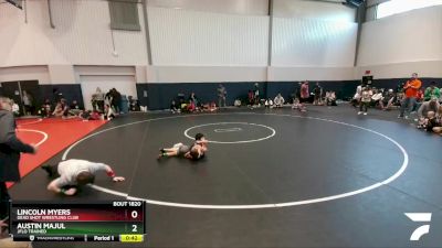 55 lbs Cons. Round 2 - Lincoln Myers, Dead Shot Wrestling Club vs Austin Majul, Jflo Trained