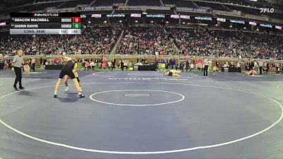 D2-150 lbs Cons. Semi - Deacon Macneill, Brother Rice HS vs Jaden Davis, Goodrich HS