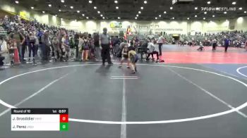 46 lbs Round Of 16 - Johnny Grosdidier, Payette Wrestling Club vs Julian Perez, Jaguar Youth Wrestling