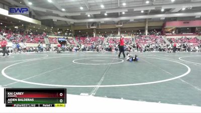 67 lbs Quarterfinal - Kai Carey, Augusta vs Aiden Balderas, WTC