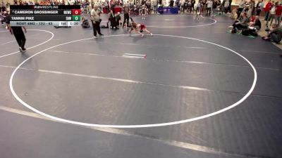 12U - 63 lbs 5th Place Match - Cameron Grossinger, MN Elite Wrestling Club vs Tannin Pike, Stillwater Area Wrestling