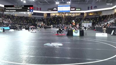 138 lbs Champ. Round 1 - Nina Makem, Augsburg University vs Alessandra Elliott, D`Youville