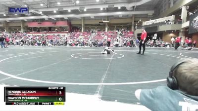 61 lbs Champ. Round 1 - Hendrix Gleason, Team Central vs Dawson McMurphy, Team Haysville