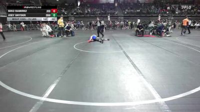 75 lbs Consi Of 8 #1 - Niko Ramirez, Jersey 74 vs Joey Snyder, Cranford