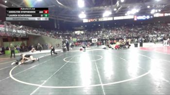 110 lbs Quarterfinal - Andelynn Stephensen, Juab vs Lauren Echeverria, Crook County