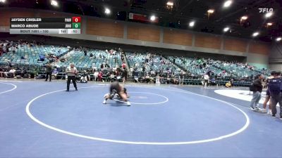 150 lbs Cons. Round 3 - Jayden Crisler, Pahrump Valley vs Marco Abude, Jesse Bethel