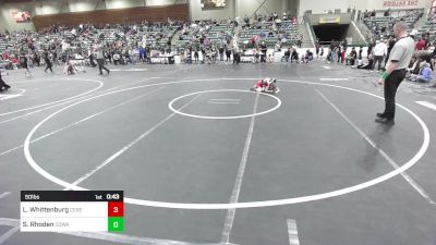 50 lbs Quarterfinal - Lincoln Whittenburg, Ceres Pups WC vs Sawyer Rhoden, Cowa