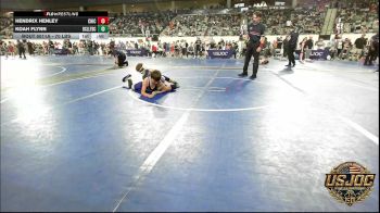 70 lbs Round Of 32 - Hendrix Henley, Chickasha Youth Wrestling vs Koah Flynn, Bridge Creek Youth Wrestling