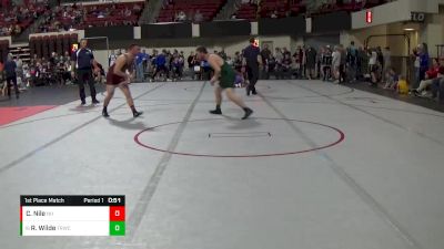 185 lbs 1st Place Match - Russ Wilde, Tongue River Wrestling Club vs Chris Nile, Northern Has-Beens