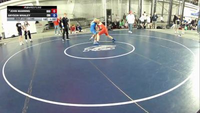 140 lbs 3rd Place Match - John Manning, Ohio vs Bryson Whaley, Contenders Wrestling Academy