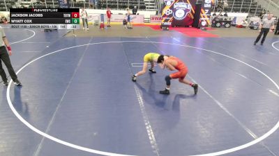 Junior Boys - 106 lbs 5th Place Match - Jackson Jacobs, Tip Of The Mitt Wrestling Club vs Wyatt Cox, Eastside Wrestling Club