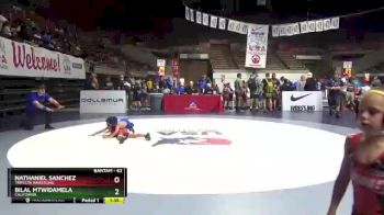 62 lbs Cons. Round 3 - Nathaniel Sanchez, Trifecta Wrestling vs Bilal Mtwidamela, California