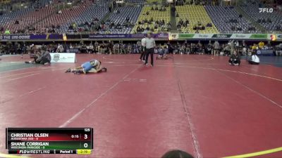 125 lbs Semis & 3rd Wb (16 Team) - Shane Corrigan, Wisconsin-Parkside vs Christian Olsen, Augustana (SD)