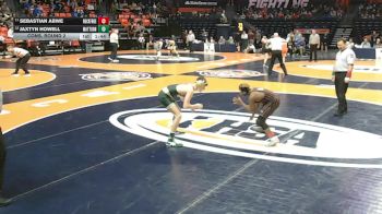 2A 113 lbs Cons. Round 2 - Sebastian Abwe, Rockford (East) vs Jaxtyn Howell, Mattoon