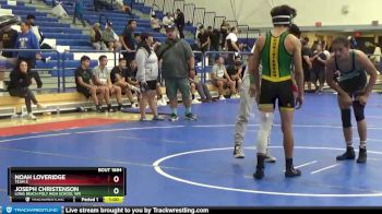 138 lbs 5th Place Match - Noah Loveridge, Team S vs Joseph Christenson, Long Beach Poly High School Wr