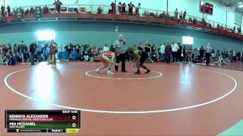 145 lbs Quarterfinal - Mia McDaniel, Unattached vs Kenniya Alexander, Franklin Central Wrestling Club