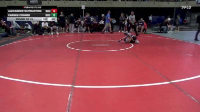 52 lbs Round Of 16 - Alexander Schwarting, Warrington vs Carsen Conner, Worton
