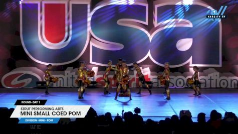 Strut Performing Arts - Mini Small Coed Pom [2025 Mini - Pom Day 1] 2025 USA All Star Dance Super Nationals