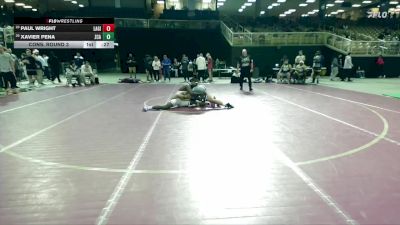175 lbs Cons. Round 3 - Paul Wright, Lake Gibson vs Xavier Pena, Zephyrhills Christian