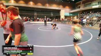 69-72 lbs Round 3 - Ymalia-Takara Rotor, Fernley Youth Wrestling Club vs Adelynn Munoz, Greenwave Youth Wrestling