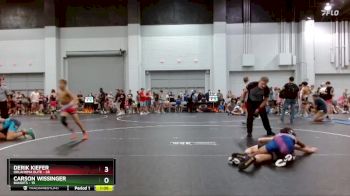 96 lbs Round 7 (10 Team) - Carson Wissinger, Bandits vs Derik Kiefer, Oklahoma Elite