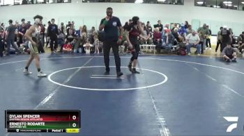 116 lbs 1st Place Match - Dylan Spencer, Eastern Region Affiliated vs Ernesto Rodarte, Hartford WC