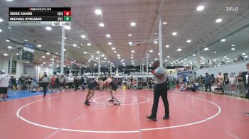 191 lbs Semifinal - Jesse Adams, Prestige Worldwide Blue - HSC vs Michael Spielman, Steller Trained Embo - HSC
