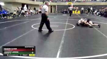 132 lbs Quarterfinals (8 Team) - Andrew Larson, Wayzata vs Keagan Cliver, Marshfield