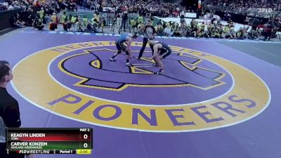 1st Place Match - Keagyn Linden, York vs Carver Konzem, Ashland-Greenwood