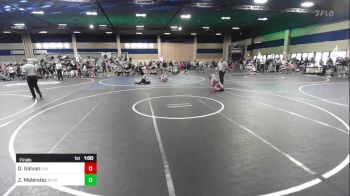 66 lbs Final - Dominic Galvan, Elk Grove Wr Acd vs Zander Melendez, Dethrone WC