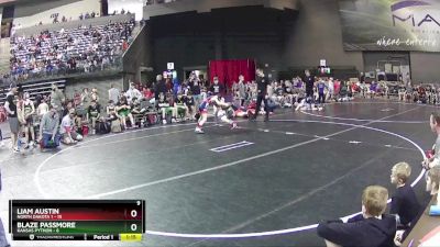 70 lbs Round 1 (4 Team) - Blaze Passmore, Kansas Python vs Liam Austin, North Dakota 1