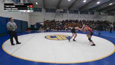 154 lbs Cons. Round 2 - Troy Clark, Albany vs Daniel Zappas, Palo Alto