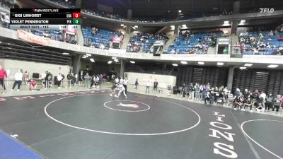 115 lbs Quarterfinal - Gigi Linhorst, Unattached vs Violet Pennington, Pekin