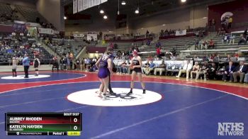 5A 120 lbs 3rd Place Match - Katelyn Hayden, El Dorado vs Aubrey Rhoden, Bauxite