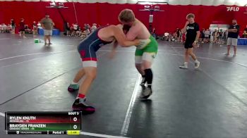 285 lbs Round 1 (6 Team) - Rylen Knuth, Reedsburg vs Brayden Franzen, Geneseo Green