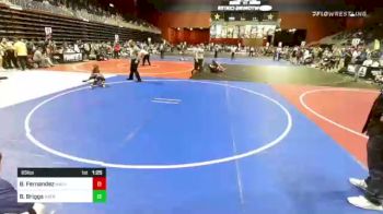 65 lbs Quarterfinal - Braedyn Fernandez, Mayhem vs Brayson Briggs, Natrona Colts