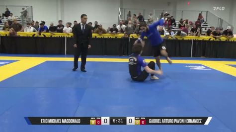 Gabriel Arturo Pavon Hernandez vs Eric Michael MacDonald 2026 Pan IBJJF Jiu-Jitsu No-Gi Championship