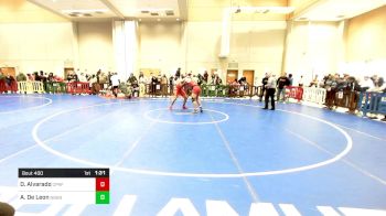 190 lbs Consi Of 8 #1 - David Alvarado, Cliffside Park vs Alexier De Leon, North Bergen