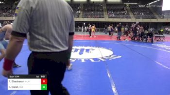 135 lbs Quarterfinal - Rajai Bhaskaran, Wilmington vs Sean Dixon, Dover