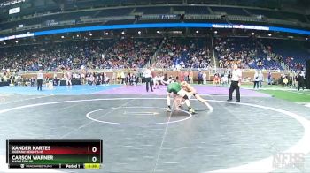 D3-157 lbs Cons. Semi - Carson Warner, Napoleon HS vs Xander Kartes, Ogemaw Heights HS