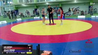 42kg Round 3 - Joy Sepieh, Riverdale WC vs Grace Meiner, Cowichan Valley WC