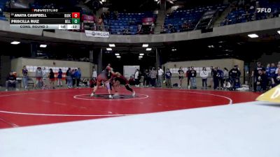 130 lbs Cons. Round 3 - Anaya Campbell, Bolingbrook vs Priscilla Ruiz, Unattached