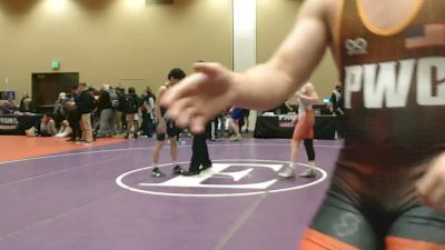 120 lbs Cons. Rd Of 32 - Colin Harter, M2 Training Center vs David Lall, Mosers Mat Club