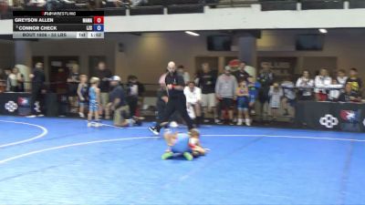 53 lbs Cons. Semis - Greyson Allen, Massas Maniacs vs Connor Check, Lake Zurich Cubs