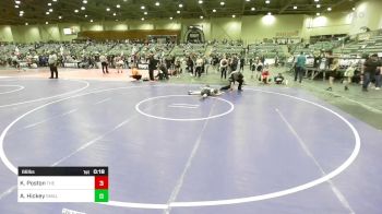 66 lbs 7th Place - Kaleesi Poston, The Rock Of Redmond vs Athaleene Hickey, Small Town Grims