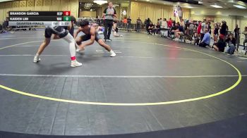 120 lbs Quarterfinal - Brandon Garcia, Hesperia HS vs Kaiden Lim, War Room