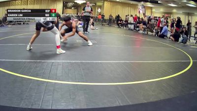 120 lbs Quarterfinal - Brandon Garcia, Hesperia HS vs Kaiden Lim, War Room