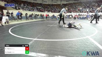 49 lbs Quarterfinal - Kristopher Henry, BullTrained vs Nixon Coyle, Standfast