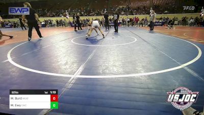 92 lbs 2nd Place - Max Burd, Weatherford Youth Wrestling vs Maddex Ewy, Cowboy Wrestling Club